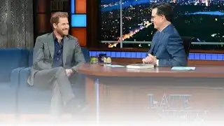 Prince Harry Teases Surprise Return to Stephen Colbert