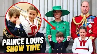 PRINCE LOUIS DELIGHTS CROWDS WITH SALUTE AT TROOPING THE COLOUR