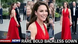 Princess Catherine STUNS in RARE BOLD BACKLESS Gowns Leaving William Clearly Smitten