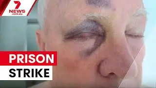 Prison guards strike over lenient assault sentence | 7NEWS