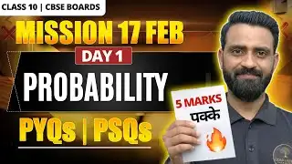 Probability Class 10th Maths | PYQs | Most important for Boards Exam 2026 
