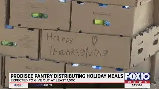 Prodisee Pantry distributing holiday meals