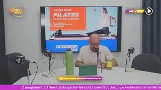Programa Start News com Bado Jacoby e Andressa Brunner Michels