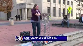 Progressive groups hold protest against GOP Tax Plan