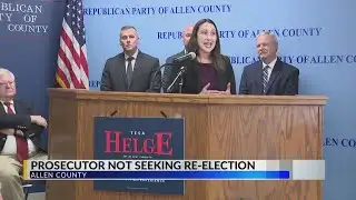 Prosecutor not seeking re-election