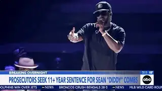 Prosecutors seek at least 11 years for Sean Combs