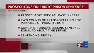 Prosecutors seek at least 11 years in prison for Sean 