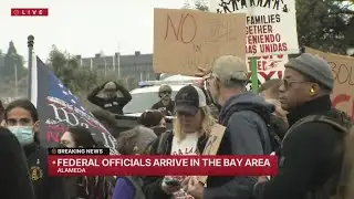 Protest grows as agents arrive, blocks traffic in Oakland