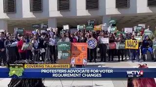 Protesters advocate for Florida voter requirement changes