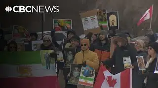 Protesters against violence in Iran gather in front of Sask. Legislature