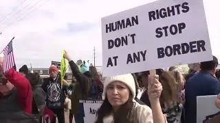 Protesters call for stop to building immigrant detention centers, ‘human decency’