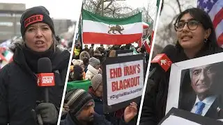 Protesters demand CBC provide more coverage of Iran