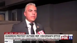 Protesters demand Rep. Ciscomani host town hall meetings