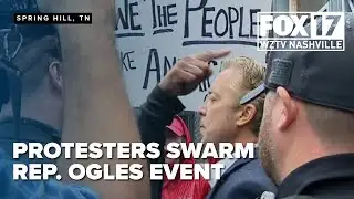 Protesters disrupt Rep. Andy Ogles