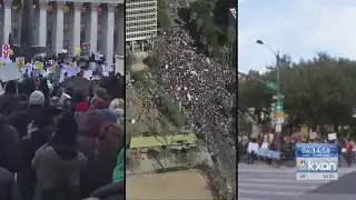 Protesters take to the streets in Austin during anti-ICE march