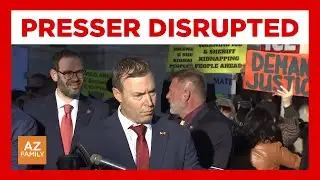Protestors interrupt pro-ICE news conference at Arizona Capitol