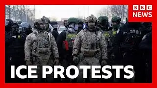 Protests against ICE continue in Minneapolis | BBC News