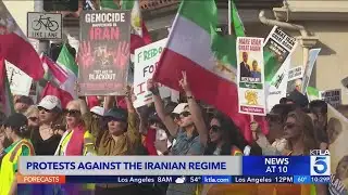 Protests against Iranian regime in West. L.A.