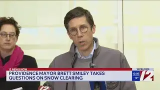 Providence Mayor Brett Smiley holds presser on snow clearing