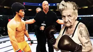 PS5 Bruce Lee vs. Old Boxer Grandma (EA Sports UFC 4)