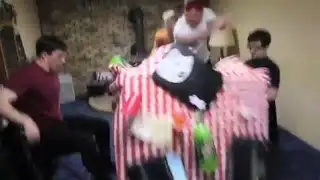 Psycho Dad Crashes WoW LAN Party (Censored)