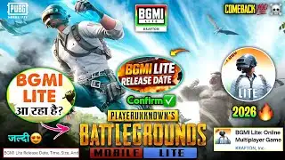 😱Pubg/Bgmi Lite Release Date Confirm!💯 2026 | Pubg MLite Comeback🤯 Update 2026 🔥