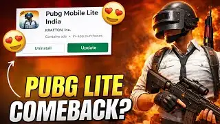 PUBG MOBILE LITE COMEBACK | Finally Official Hint By Krafton India 😍