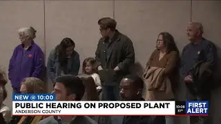 Public hearing on proposed plant held in Anderson County