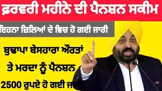 ਫ਼ਰਵਰੀ ਮਹੀਨੇ ਦੀ ਪੈਨਸ਼ਨ ਸਕੀਮ ਅੱਪਡੇਟ ਪੰਜਾਬੀ | Punjabi Real News 🗞️📰📰🗞️ 
