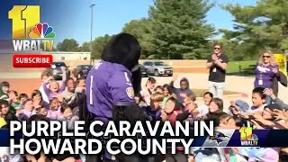 Purple Caravan visits Howard County elementary schools