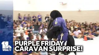 Purple Friday Caravan surprises students