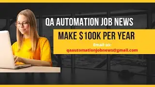 QA AUTOMATION TRAINING & JOB NEWS