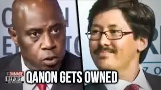 QAnon Leader Gets Fact-Checked In Real Time