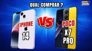 QUAL COMPRAR ? IPHONE 14 5G VS  POCO X7 PRO 5G #smartphone   #motorola  #samsung #technology
