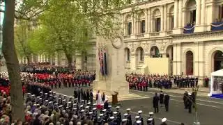 Queen Marks Gallipoli Centenary Laying a Wreath at London