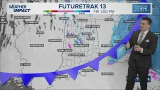 Quiet Wednesday but a clipper will bring more snow showers to Indiana Thu-Fri