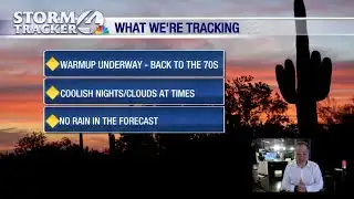Quieter and warmer weather ahead