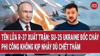 R-37 missiles deployed: Ukrainian Su-25 bursts into flames, crashes too quickly, pilot doesn