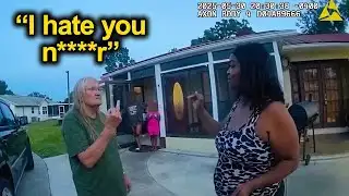 Racist Karen Neighbor Realizes She’s Being Arrested