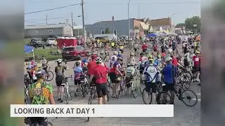 RAGBRAI underway, riders currently biking towards Ames
