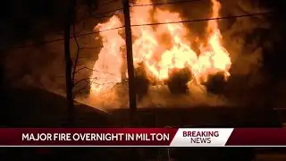 Raging fire destroys Milton building