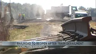 Railroad set to reopen after train derailment
