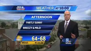 Rain ending later, partly sunny tomorrow