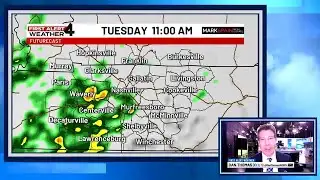 Rain expected on Tuesday