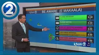 Rain, wind, thunder, snow and surf are in store this week