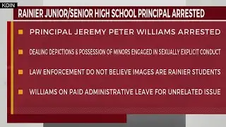 Rainier, Oregon principal arrested on child sexual assault material charges