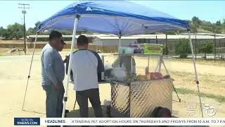 Ramona heatwave: Working outdoors in 102 degrees