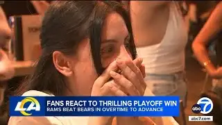 Rams fans go crazy after thrilling overtime win against the Bears