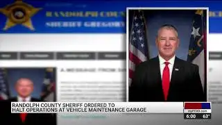 Randolph County sheriff ordered to halt operations at garage
