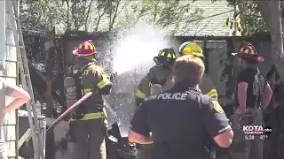 Rapid City firefighters quickly extinguish garage fire